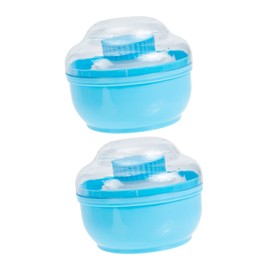 Gatuida 2-Pack Body Powder Puff Case Infant Plush Puff Box for Body Powder Storage Soft and Portable Box for Newborns for Travel and Home Use