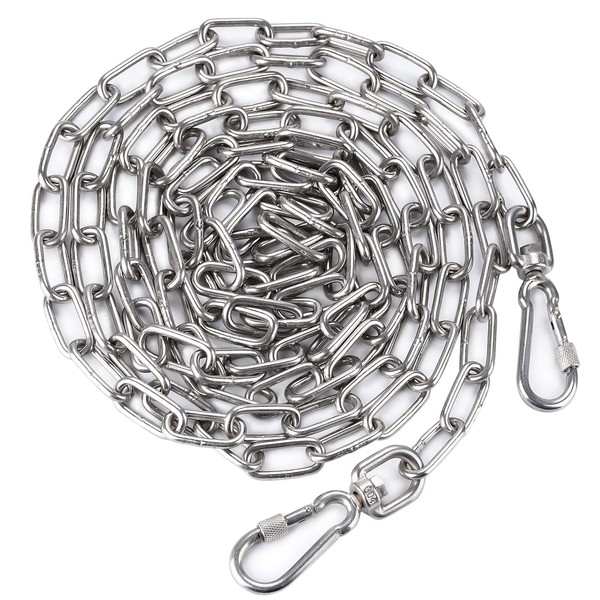 Dog Tie Out Chains for Outside, 5/64" 15FT Heavy Duty