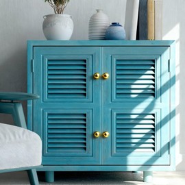 8Pcs 1:12 Scale Miniature Round Head Knobs, Metal Dollhouse Door Handle Knobs Furniture Knobs Accessories (Gold)