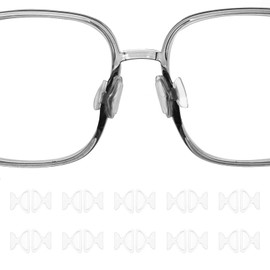 HARFINGTON 10 Pairs Eyeglass Nose Pads 3.5mm Thickness Silicone Adhesive Anti-Slip Glasses Nose Grips Air Bag Butterfly Glasses Nose Pads for Plastic Frames Glasses Sunglasses, Clear