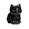 JSDDE Black Obsidian Crystal Cat Figurine for Cat Lovers Cute