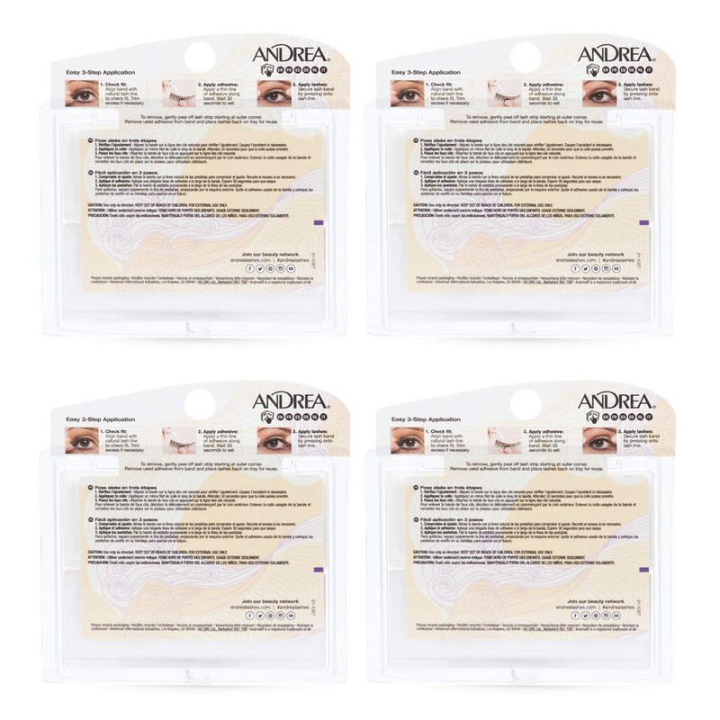 Andrea Two of a Kind Face Eyelashes 53 - Black