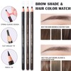 Waterproof Eyebrow Pencil Set, Light Brown, 5 Pencils With Brow
