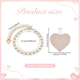 HOBBIESAY 2 Pairs of Beads High Heel Shoe Straps in Gold and Platinum High Heels Shoelaces Laces Made of Acrylic Beads Removable Ankle Straps for Holding Loose High Heels Pumps, multicoloured