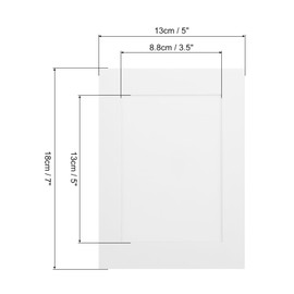 MECCANIXITY 10PCS Paper Photo Frames, 7 x 5 Inch Cardboard Picture Frames with Clips & Strings, DIY Photo Hanging Display for Home Office Decor, White