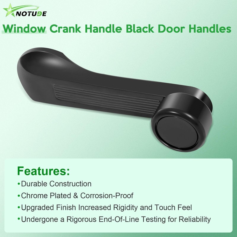 OCPTY Door Handles Window Crank Handle Driver Passenger Side Fit