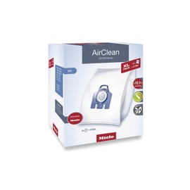 Miele Original AirClean 3D Efficiency GN Vacuum Cleaner Bags for Miele Complete C2/C3, Classic C1, and S8/S5/S2 Models, Filters More Than 99.9% of Dust, XL Pack of 8 – 10455150