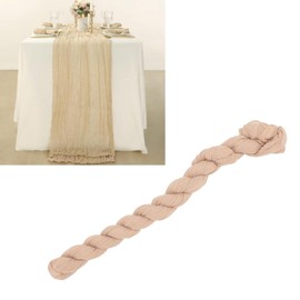 Camino de Mesa de Tela de Queso, 10 Pies Caqui Mantel de Boda Rústico Bohemio, Caminos de Mesa Largos de Gasa Suave para Decoracion de Navidad, Novia, Baby Shower, Fiesta Cumpleaños, Mesa de Tartas