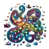 Mys Aurora Unique Wooden Jigsaw Puzzles - Agate Octopus, 300