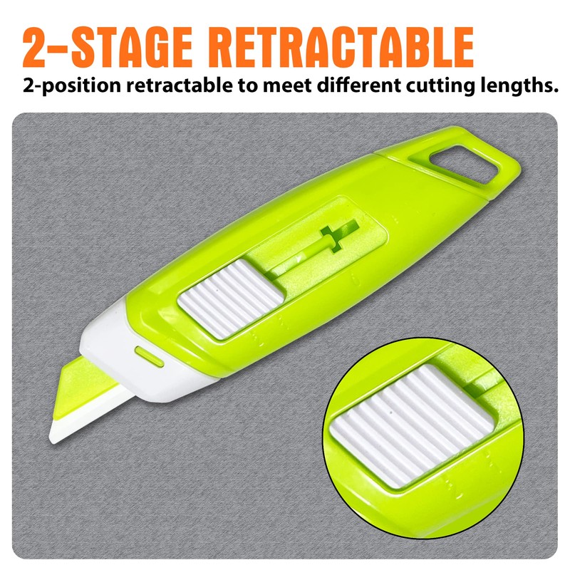 XW Ceramic Safety Box Cutter, Handy Pocket Knife, Mini Magnetic
