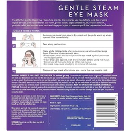 Mascarilla para ojos con efecto de vapor suave Megurism, sin aroma, paquete de 12