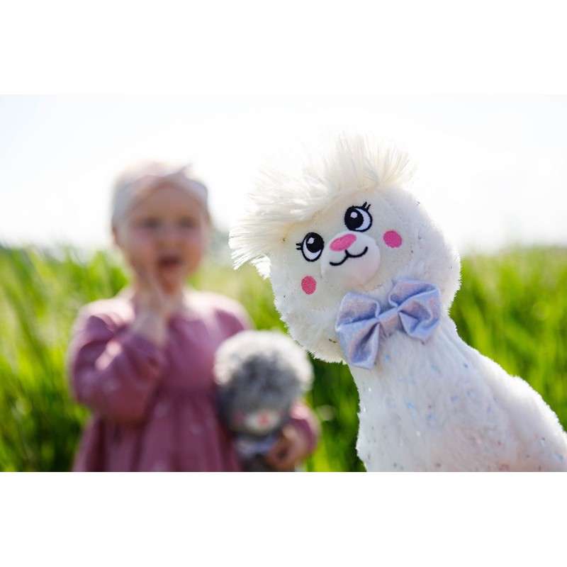 InnoGIO GIOplush Alpaca - White, 30 cm