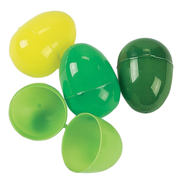 Green Plastic Easter Eggs (Bulk Set of 144) Easter Party Supplies