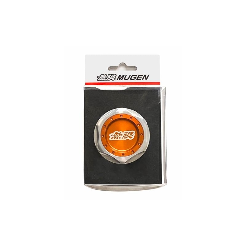 MUGEN/15610-XG8 -K2S0-OR Hexagon Oil Filler Cap Orange Part Number: 15610-XG8-K2S0-OR