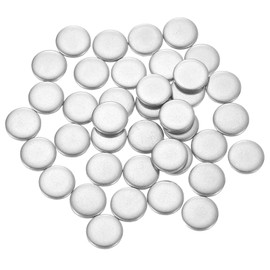 uxcell 50Pcs Stainless Steel Disc, 5/16"(8mm) Dia 0.04"(1mm) Thick 304 Stainless Steel Flat Round Sheet Blank Round Circle Plate for Crafts Metal Stamping and Jewelry Making
