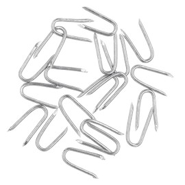 OMOTOOL Wire Fencing Galvanised Staples (260 pcs)，Chicken Wire Fencing Staple Horseshoe Nail Set - Securely Attach Chicken Wire Netting Wire Mesh to Fences or Posts
