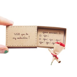 immi Mini Surprise Matchbox Roses Gift (Will You Be My Valentine)