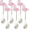 Maydahui 6PCS Flamingo Spoons Cute Animal Spoon 5.1 inch 18/10（304）Stainless