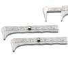 AAProTools 2pc Steel 80mm Sliding Metric and Inch Mini Caliper