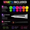 6 Color UV Reactive Neon Pigment Powder Set – Blacklight