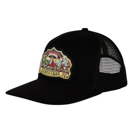 SANTA CRUZ Guzman Dead Diners Snapback Structured Hat Black/Black OS Mens