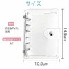 CHANGJIQ Clear Binder Cover A7 6-Hole PVC Made m6 Mini