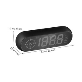 BUGUUYO Car Speedometer Display Digital Alarm with Colorful for Safe Driving Real Info Versatile Placement Dashboard Windshield Warning Easy to Read Design