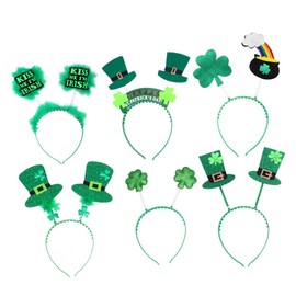 FOMIYES Unique Patrick's Day Headbands 6 Pack Stylish Hair Decorative Headwear for Parties for Patricks Day Celebrations Random Style