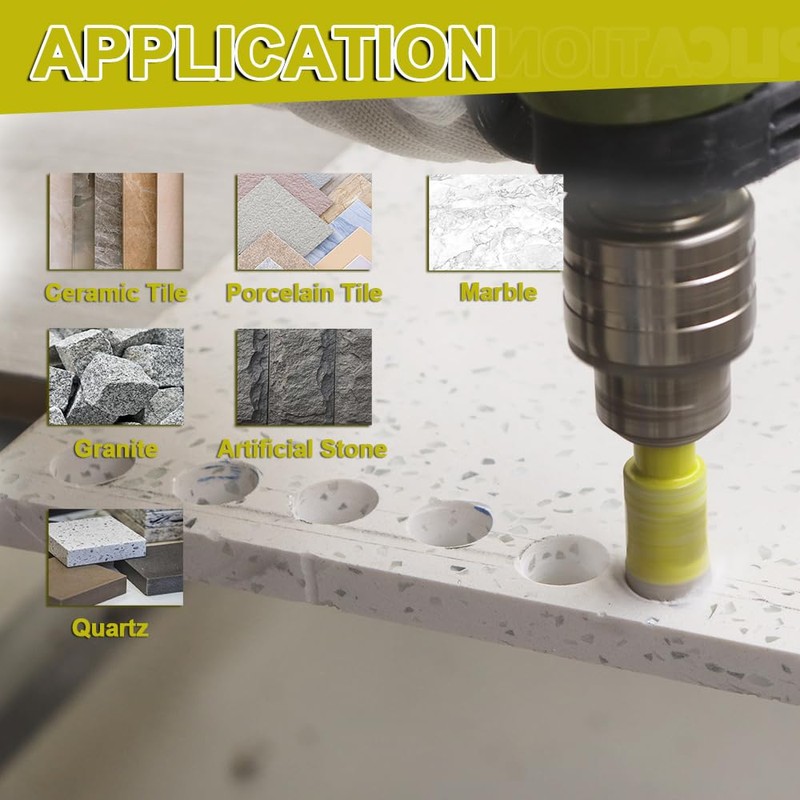 Diamond Core Drill Bits Set - Tile Hole Saw Kit
