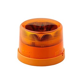 HELLA 2XD 012 972-001 LED-Strobe-type Beacon - KL 7000 - 12/24V - Yellow - Bolted - Yellow - Cable: 120mm - Plug: Flachstecker