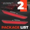 HECASA Side Marker Light Compatible with 2015-2023 Ford Mustang Rear