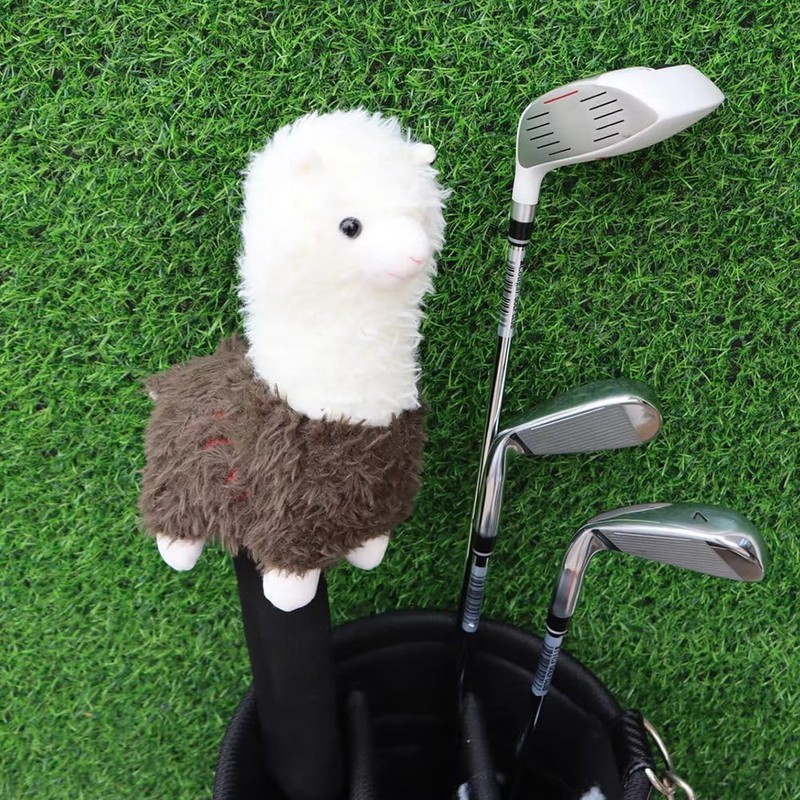 ZENWORYS Cute Alpaca Golf Putter Covers Blade Club Headcover Golf