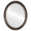 OVALCREST Oval Beveled Wall Mirror for Home Decor - Jefferson