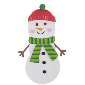 Nikki's Knick Knacks Foam Snowman Ornament Craft Kit- Makes 12