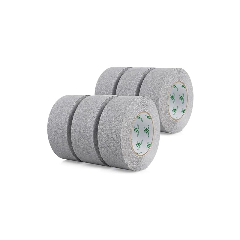 Bomei Pack Rollos Cinta Antideslizante 50mm X10m Adhesiva Escaleras Peldaños