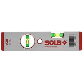 Sola 1010101"AZB 20" Spirit Level, Red, 20 cm