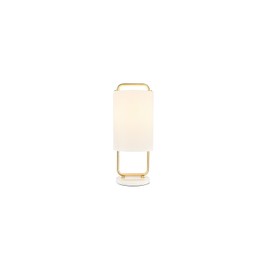 SAFAVIEH Lighting Collection Giulia Gold/White 21-inch Table Lamp (LED Bulb Included)
