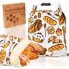 Reusable Beeswax Bread Bag for Homemade Bread & Sourdough Loaf,
