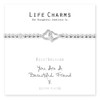 Life Charms Beautiful Friend Silver Plated Bracelet