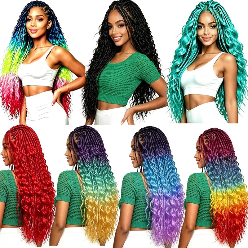 Bohemian Crochet Braid Hair Extension With Curly Ends Goddess Box