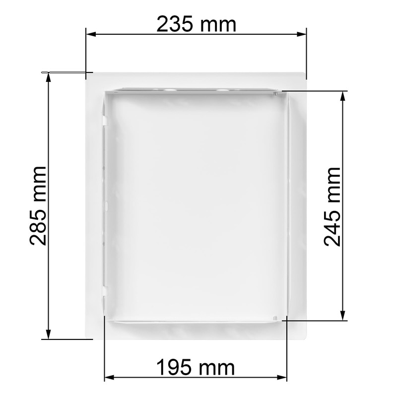 Vent Systems 8'' x 10'' Inch White Metal Access Panel