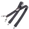 DonDon Men's Braces Extra Strong 3.5 cm Wide with 4