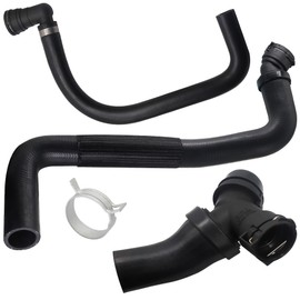 LoloWheat Upper Radiator Hose Y-Connector Lower Degaus Fit for Ford F150 5.0L 2011 2012 2013 2014 2015 2016 2017 2018 2019 2020 replaces # DR3Z-8566-A CL3Z 8260-A BL3Z 8C350-A