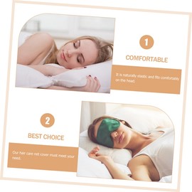 Ipetboom 2sets Silk Hair Bonnet Sleeping Crochet Hair Net Cover for Home Use 2pcs*2