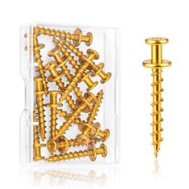 15 Pcs 100lb Picture Hangers Double Headed Screws Picture Hanging Kit Hooks Self Tapping Wall Hangers Screw for Keyholes D-Rings Sawtooth Drywall Wooden Wall Picture Hanging Nails