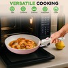 NutriChef 18-Piece Ceramic Cookware Set with Detachable Handles, Non Stick