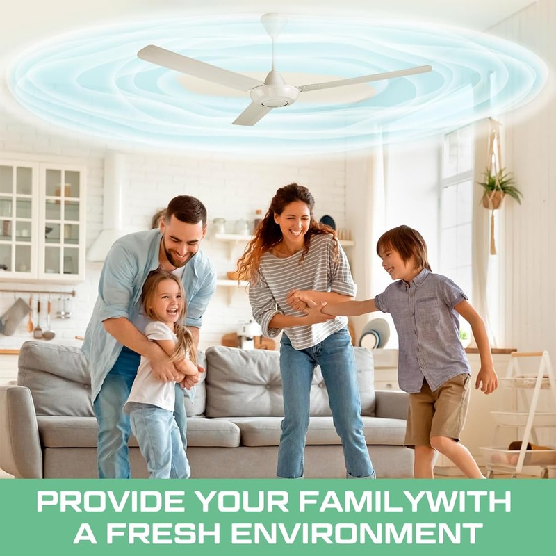 LINXIU 10 Pack Ceiling Fan Filters for Blades Coconut Carbon