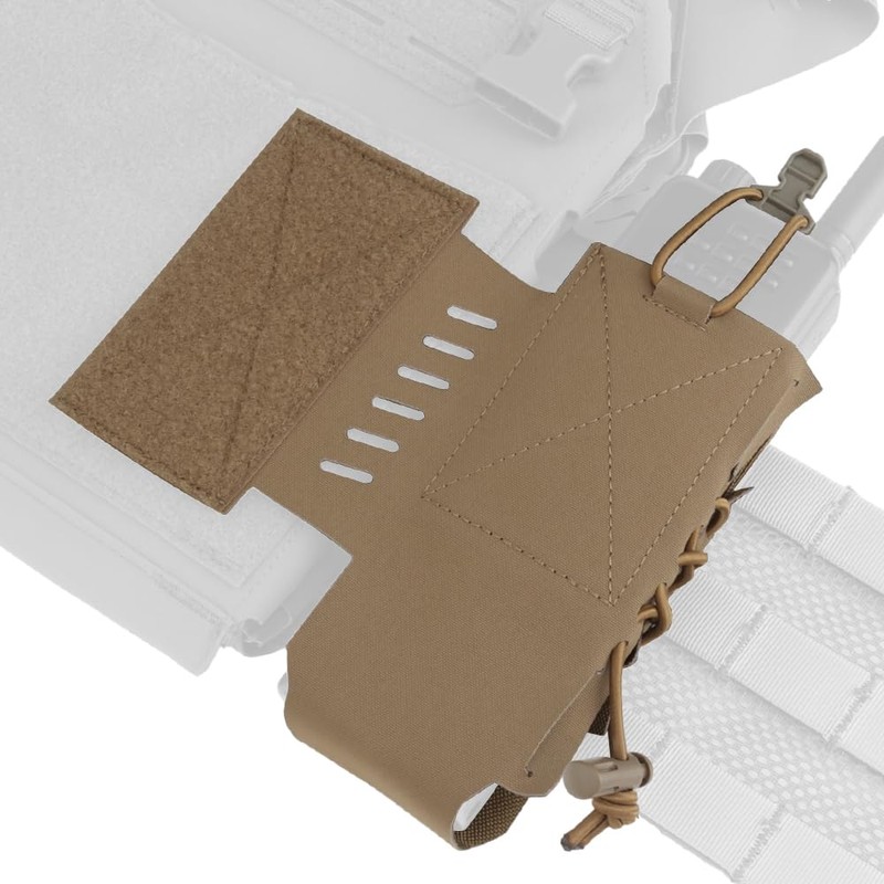2Pcs Tactical Radio Pouch Holster, for AN/PRC148.152.163,Side Expansion with Hook