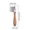 Undercoat Rake for Dogs and Cats - Stainless Steel Dematting