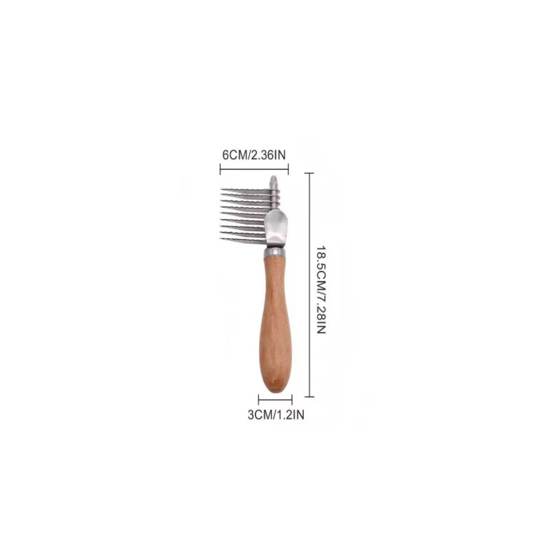 Undercoat Rake for Dogs and Cats - Stainless Steel Dematting